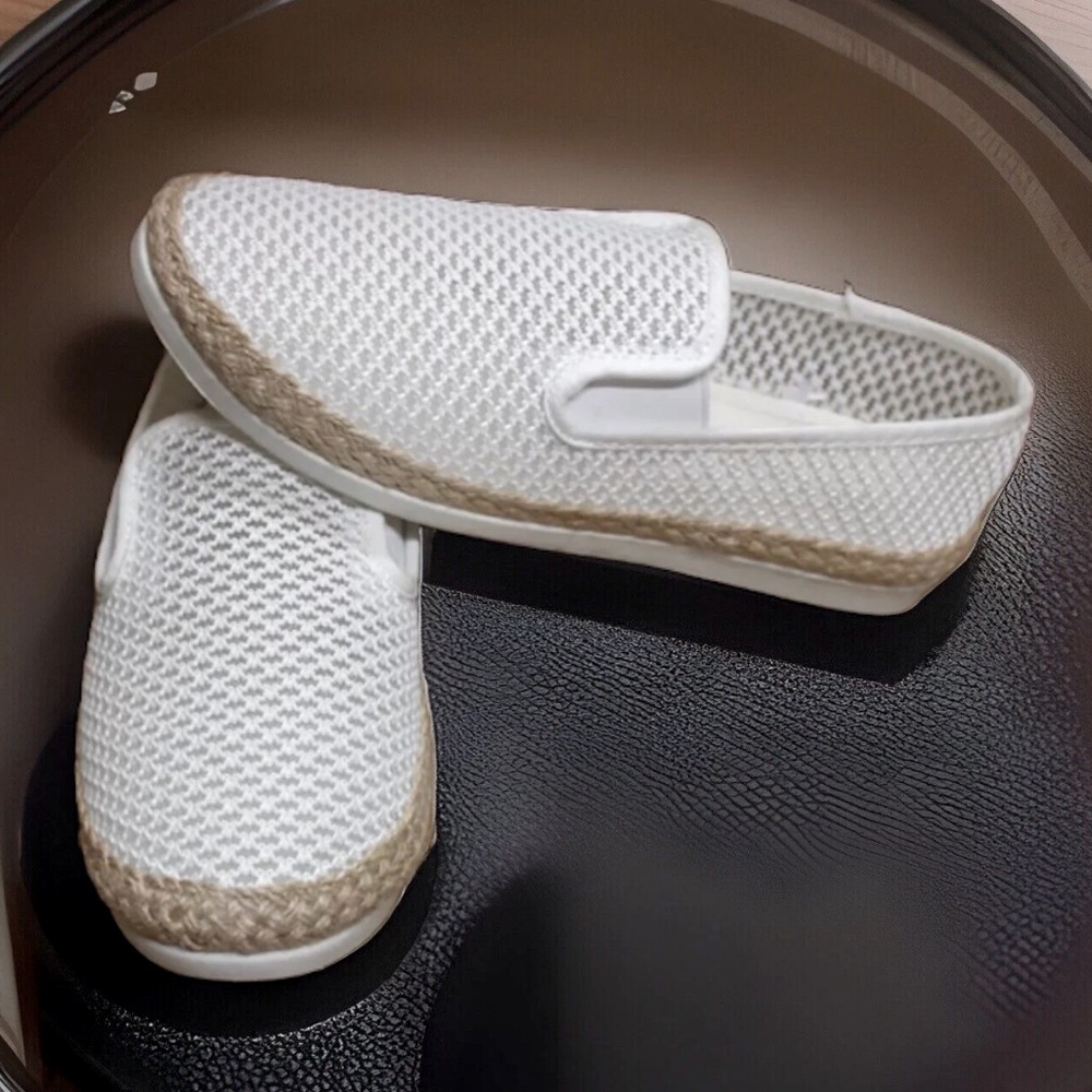 Esprit Emilia Easy Spirit Slip-On Stretch Knit Comfort Stretchy Fit White shoes
